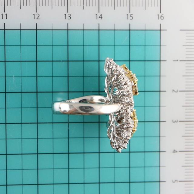 Pt900/K18 ダイヤ リング D5.91ct レディースのアクセサリー(リング(指輪))の商品写真