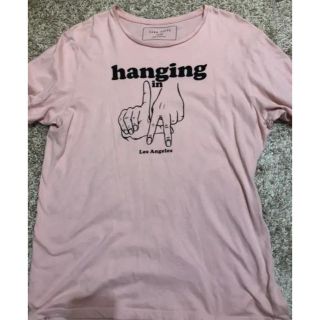 ザラ(ZARA)のzara Tシャツ ピンクLA(Tシャツ/カットソー(半袖/袖なし))