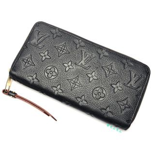 ルイヴィトン(LOUIS VUITTON)のルイヴィトン モノグラムアンプラント ジッピーウォレット長財布 ブルーマリーヌ(財布)