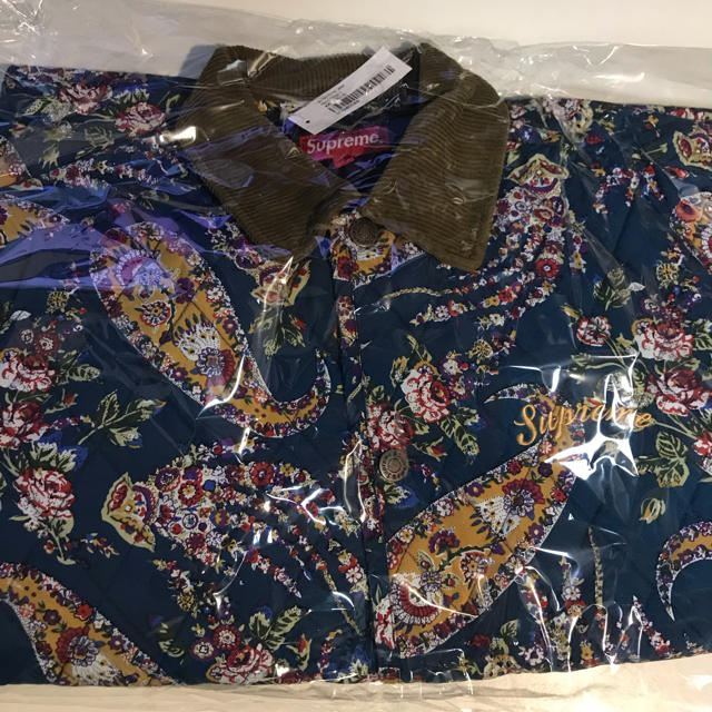 S 青 Supreme Quilted Paisley Jacket