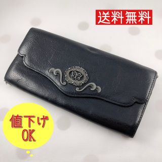 アナスイ(ANNA SUI)の財布 長財布 アナスイ レディース 黒 ブラック 送料無料(財布)