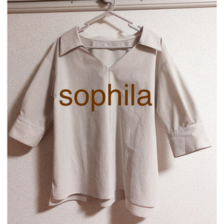 sophila ◆ ストライプスキッパーシャツ(シャツ/ブラウス(長袖/七分))