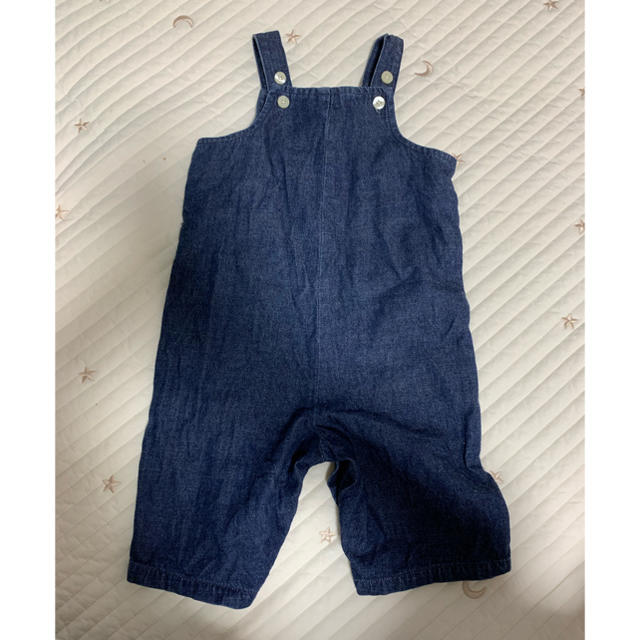 GAP(ギャップ)のオーバーオール56-66cm キッズ/ベビー/マタニティのベビー服(~85cm)(ロンパース)の商品写真