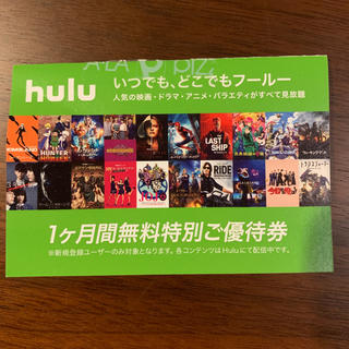 Hulu 1ヶ月ご優待券(その他)