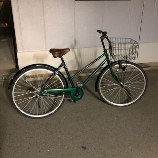 26インチ  トンボ  グリーン/ブラック  美品(自転車本体)