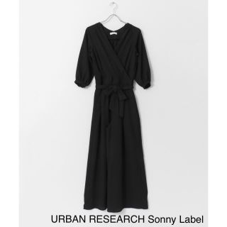 アーバンリサーチ(URBAN RESEARCH)の新品【アーバンリサーチサニーレーベル】カシュクール リボン オールインワン 黒(オールインワン)