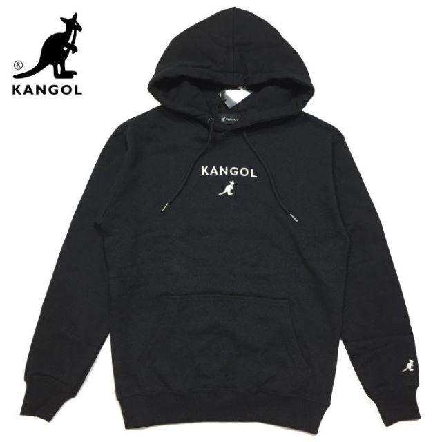 KANGOL(カンゴール)の新品　Ｍ　黒　カンゴール　ＫＡＮＧＯＬ　綿100%　スウェット　パーカー メンズのトップス(パーカー)の商品写真