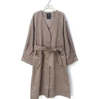 ダブルクローゼット(w closet)のW closet コーデュロイ Vネックジャケット ロング(ロングコート)