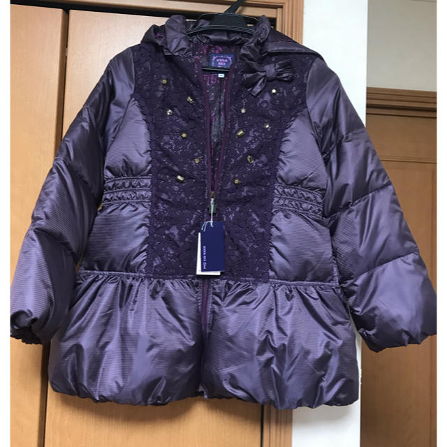 ANNA SUI mini(アナスイミニ)の新品未使用 タグ付き ANNA SUI mini ダウンコート 140 キッズ/ベビー/マタニティのキッズ服女の子用(90cm~)(コート)の商品写真