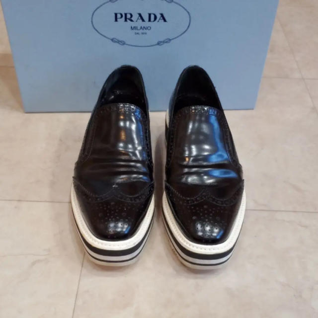 PRADA 革靴 スリッポン ☆お求めやすく価格改定☆ 8160円 www.gold-and ...