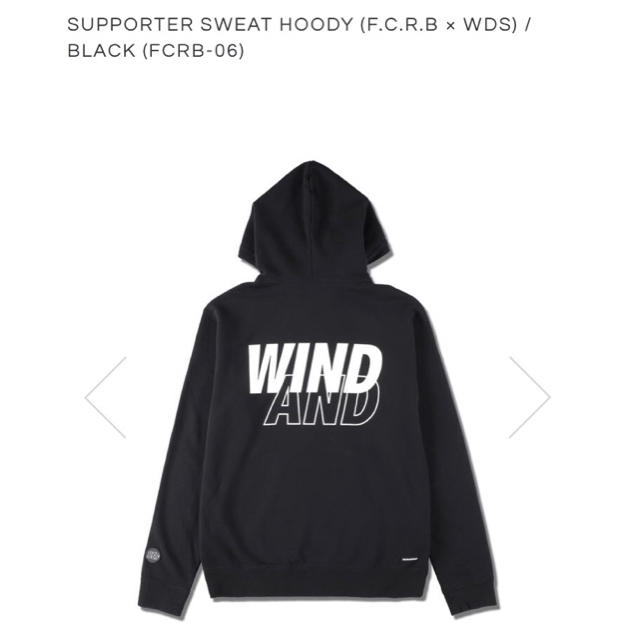 F.C.R.B.(エフシーアールビー)の【S】FCRB × WIND AND SEA  HOODY パーカー ブラック メンズのジャケット/アウター(マウンテンパーカー)の商品写真