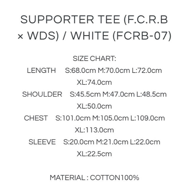 S】FCRB × WIND AND SEA SUPPORTER TEE 白 - Tシャツ/カットソー(半袖