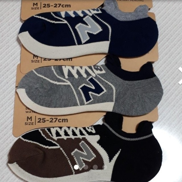 New Balance(ニューバランス)の《新品》メンズ　new balance 靴下　3足組 メンズのレッグウェア(ソックス)の商品写真