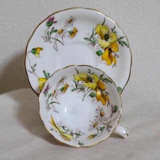 ミントン(MINTON)のミントン 黄色いお花のカップ&ソーサー(食器)