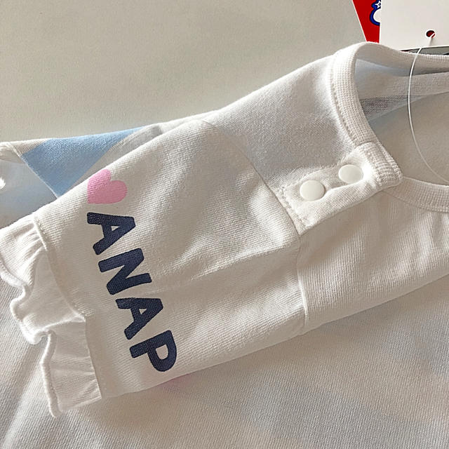 ANAP Kids(アナップキッズ)の新品 未使用 ANAP kids アナップ 80 半袖 Tシャツ  キッズ/ベビー/マタニティのキッズ服女の子用(90cm~)(Tシャツ/カットソー)の商品写真