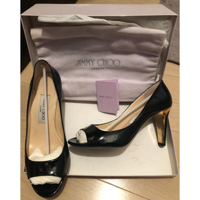 JIMMY CHOO オープントゥパンプス-