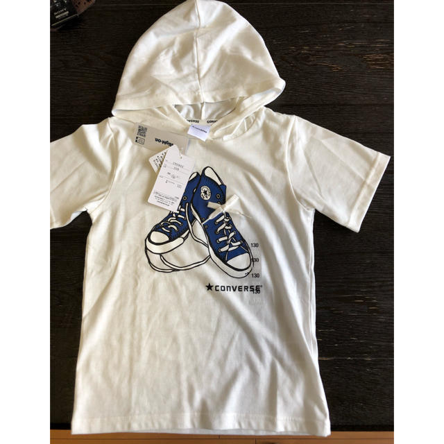 CONVERSE(コンバース)のconverse kids  フード付き Tシャツ キッズ/ベビー/マタニティのキッズ服女の子用(90cm~)(Tシャツ/カットソー)の商品写真