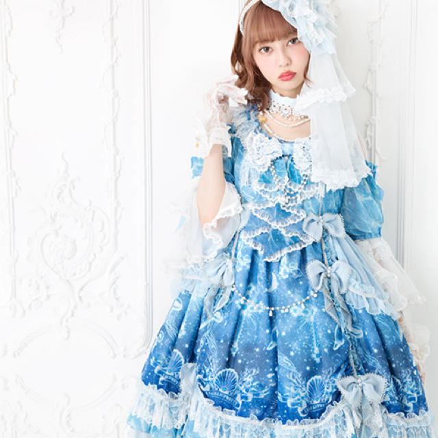 Angelic Pretty(アンジェリックプリティー)の眠れる深海の星々ドレスセット レディースのワンピース(ひざ丈ワンピース)の商品写真