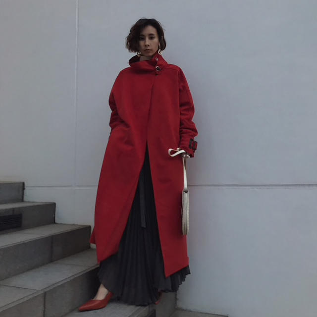 未使用　AMERI WRAP COLLAR COAT