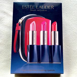 エスティローダー(Estee Lauder)のエスティーローダーのリップ3本&ポーチセット(口紅)