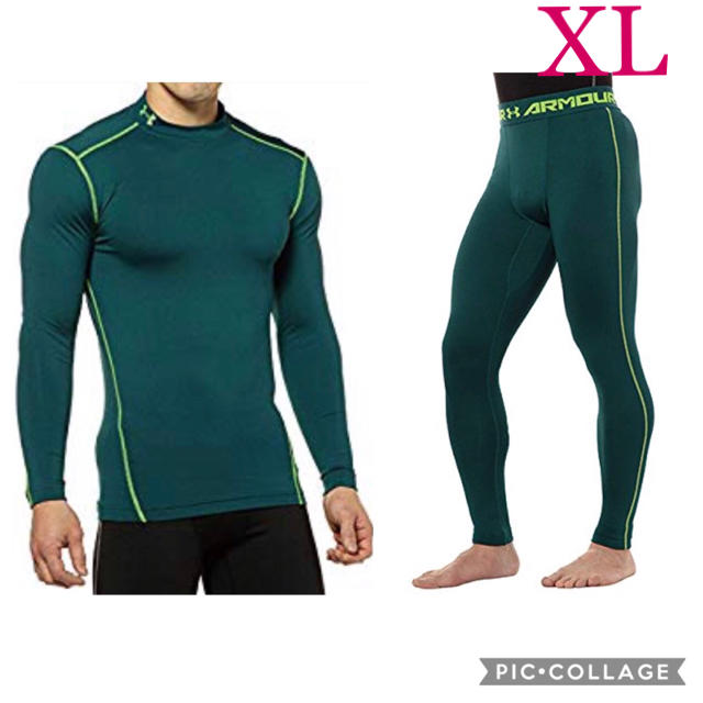 UNDER ARMOUR(アンダーアーマー)の15,400円《新品》UNDER ARMOUR コンプレッション 上下 XL スポーツ/アウトドアのトレーニング/エクササイズ(トレーニング用品)の商品写真