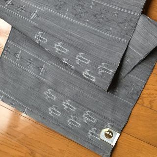【専用】反物 グレー ポリエステル  布 和服 着物 一反 ハンドメイド  布地(生地/糸)