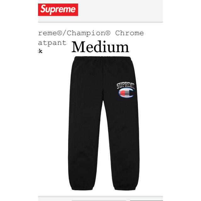 その他Supreme×Championスウェットパンツ M 黒 '19