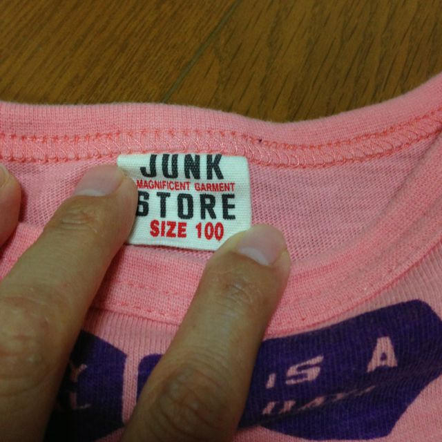 JUNK STORE(ジャンクストアー)のPINK☆ロンT 100cm キッズ/ベビー/マタニティのキッズ服男の子用(90cm~)(Tシャツ/カットソー)の商品写真