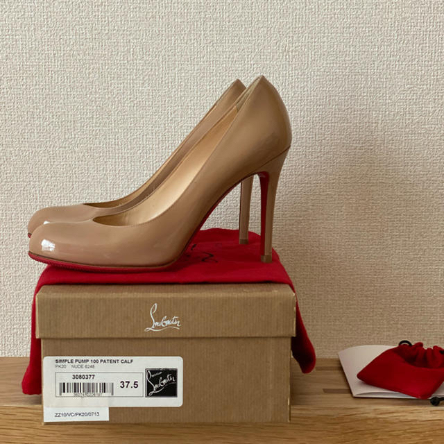 ルブタン SIMPLE PUMP 100 PATENT CALF 37.5 ルブタン SIMPLE PUMP 100 PATENT CALF 37.5