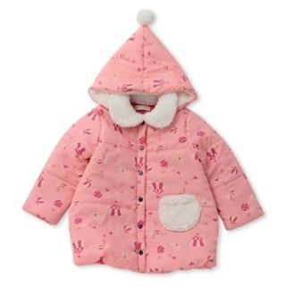 ナルミヤ インターナショナル(NARUMIYA INTERNATIONAL)のゆみ様専用　新品未使用★babycheer 中綿コート 90 女の子(コート)