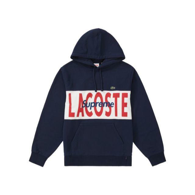 Supreme Lacoste Panel Hooded Sweatshirt