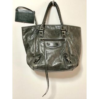 バレンシアガバッグ(BALENCIAGA BAG)のお値下げBALENCIAGA 正規品ザ・サンデートート グレー ヴィンテージ加工(トートバッグ)