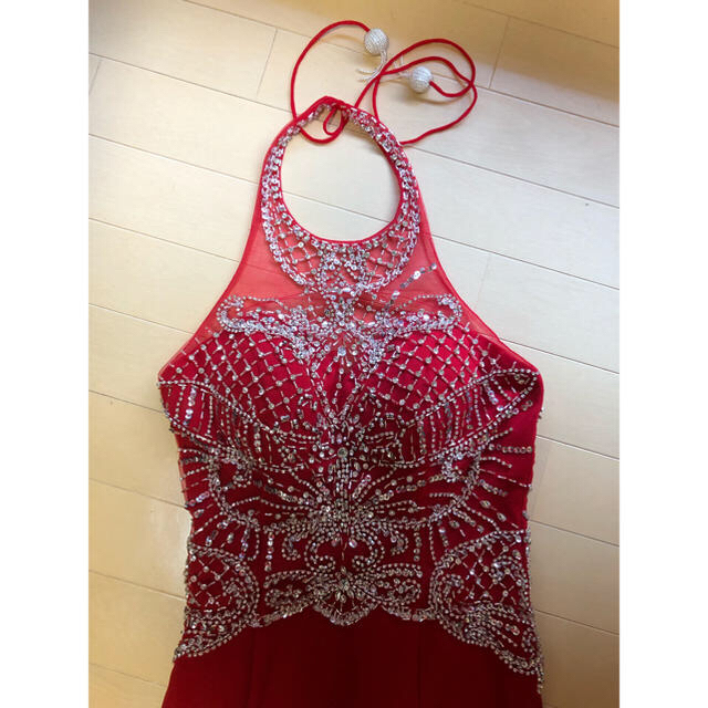 リップライン  赤ロングドレス♪ レディースのフォーマル/ドレス(ロングドレス)の商品写真
