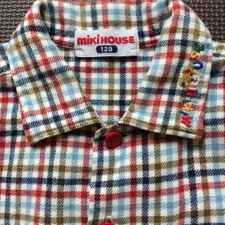 ミキハウス(mikihouse)のミキハウス チェックネルシャツ120センチ(ブラウス)