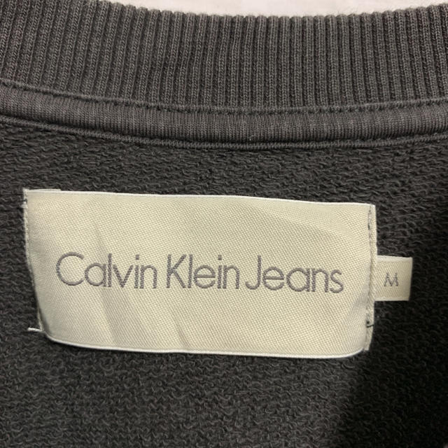 Calvin Klein(カルバンクライン)の古着 90s カルバンクライン スウェット トレーナー ビッグプリント メンズのトップス(スウェット)の商品写真