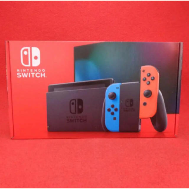 Nintendo Switch(ニンテンドースイッチ)の新型　新品　未開封　任天堂スイッチ　ネオンカラー エンタメ/ホビーのゲームソフト/ゲーム機本体(家庭用ゲーム機本体)の商品写真