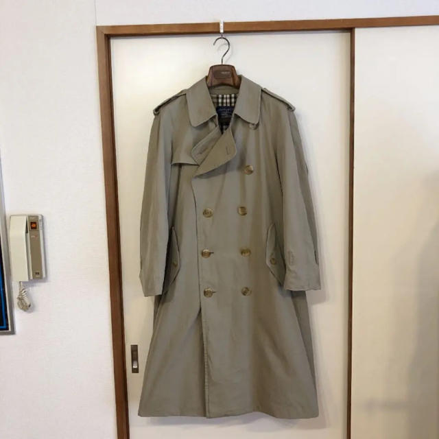 高級 希少 ビンテージ バーバリー プローサム トレンチコート BURBERRY-