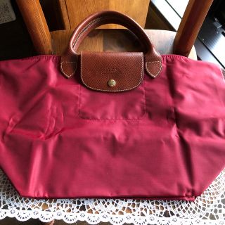 ロンシャン(LONGCHAMP)のロンシャン レッドトート美品♪(トートバッグ)