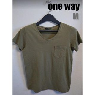 ワンウェイ(one*way)のone way♡ポケット付きTシャツ M(Tシャツ(半袖/袖なし))