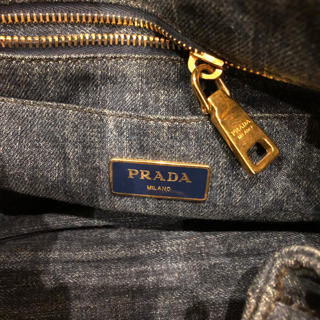 PRADA(プラダ)のプラダ  カナパデニム  美品 レディースのバッグ(トートバッグ)の商品写真