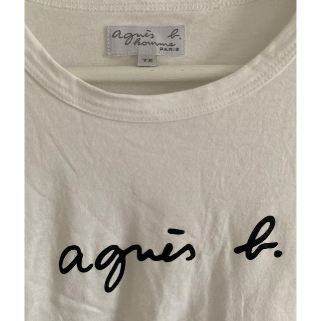 agnes b.(アニエスベー)のアニエスベー 白ロンT ロゴT 美品 レディースのトップス(Tシャツ(長袖/七分))の商品写真