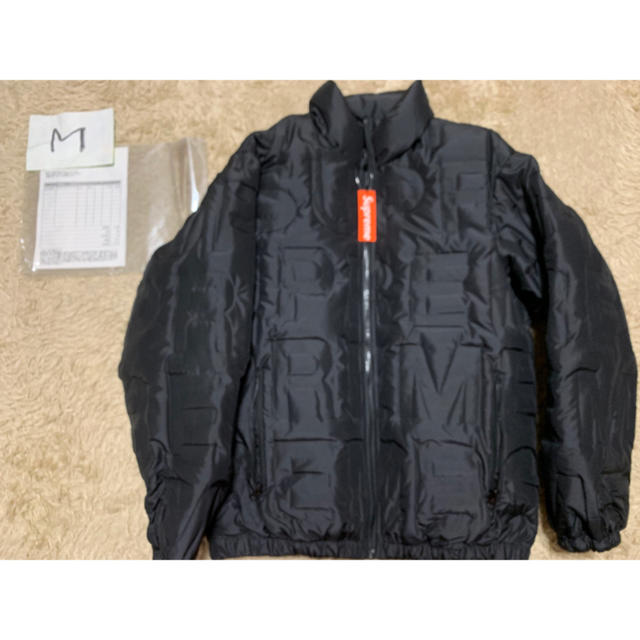 メンズ[定価以下] supreme bonded logo puffy jacket