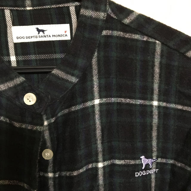 日本売れ筋 ドッグデプト チェック 長袖シャツ ネルシャツ マルチカラー DOG DEPT ワンピース XS