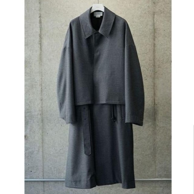 最安値！YOKE グレーS 19AW BAL COLLAR SHARE COAT