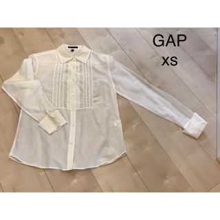 ギャップ(GAP)のGAP 白 ブラウス 長袖(シャツ/ブラウス(長袖/七分))