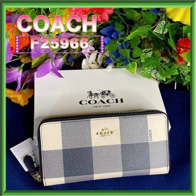 新作/COACH F25966 ミッドナイトマルチバッファロー 長財布 | フリマアプリ ラクマ