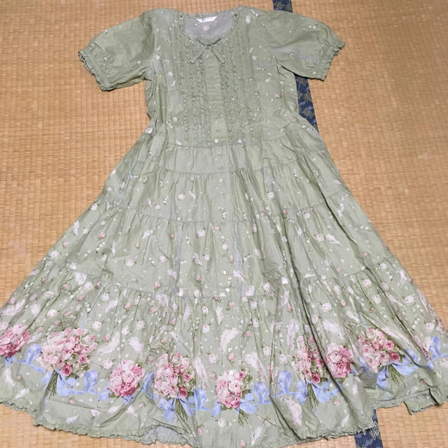ピンクハウス♡フェザーローズプリントワンピース(新品) | フリマアプリ ラクマ