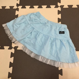 ブリーズ(BREEZE)のBREEZE♡裾チュールスカパン/100 (スカート)
