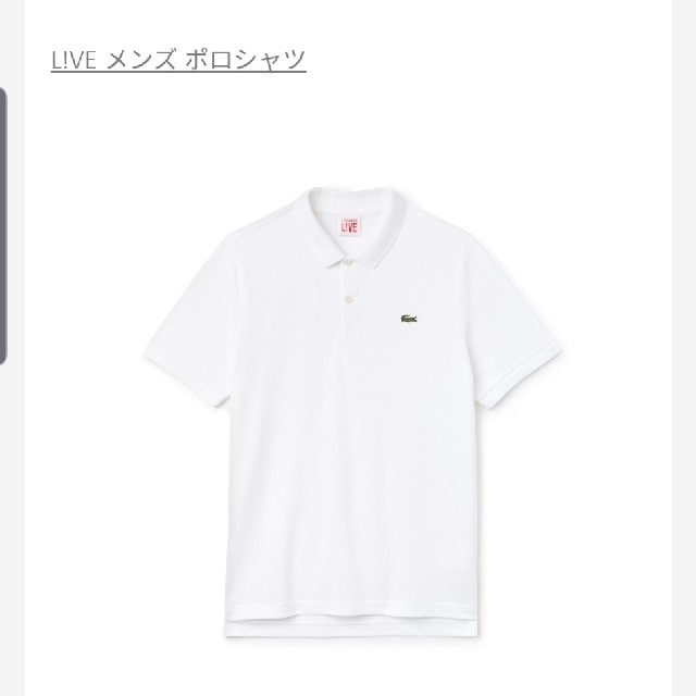 LACOSTE(ラコステ)のラコステ　LACOSTE　ポロシャツ　白　ゴルフ　テニス　通勤　仕事　ポロ レディースのトップス(ポロシャツ)の商品写真