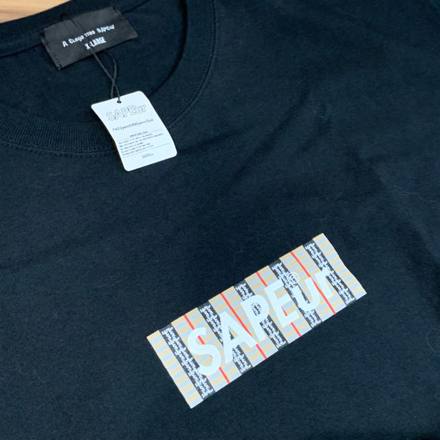メンズ新品 即完売 Sapeur サプール Tシャツ BOXロゴ チェック BOX